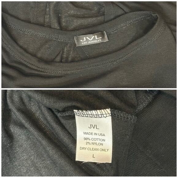 #T78 NWOT JVL Los Angeles Open Back Long Sleeve Lightweight Pullover SZ L $99 - Picture 10 of 11